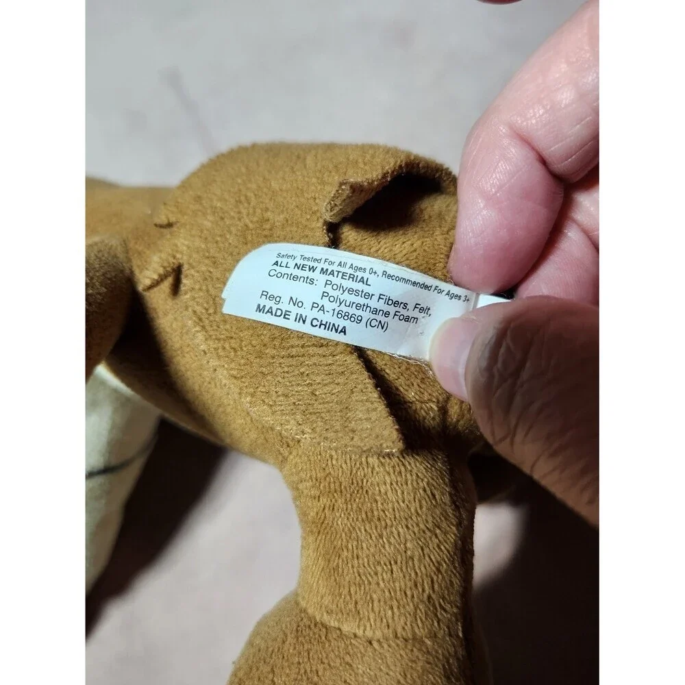 Looney Tunes Wile E Coyote Plush Brown Cream Coyote Stuffed Animal Toy Cartoon